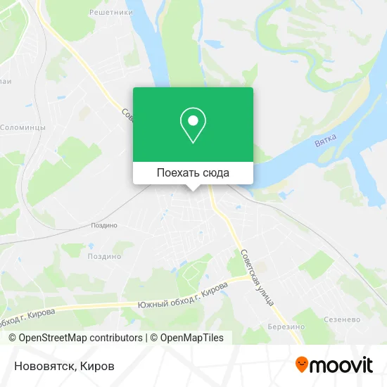 Карта Нововятск