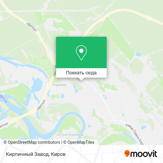 Карта Кирпичный Завод