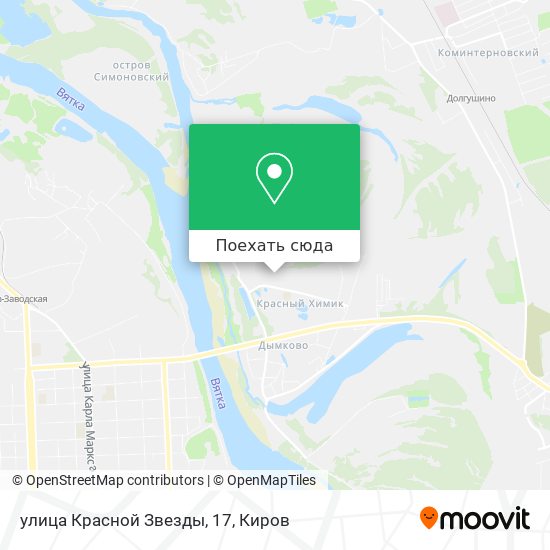 Карта улица Красной Звезды, 17