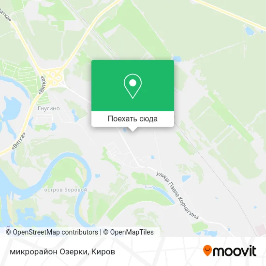 Карта микрорайон Озерки
