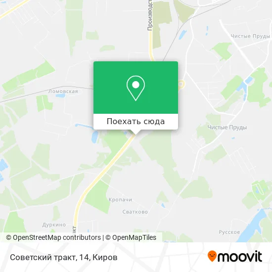 Карта Советский тракт, 14