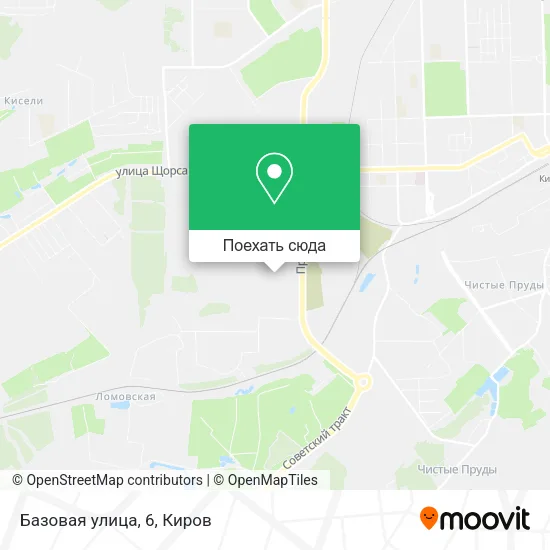 Карта Базовая улица, 6