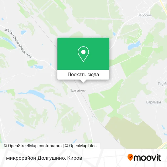 Карта микрорайон Долгушино