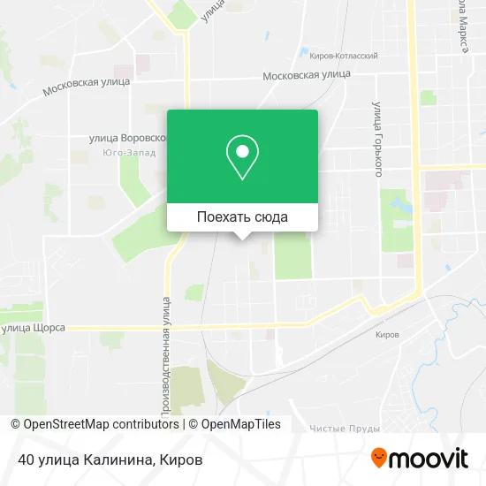 Карта 40 улица Калинина