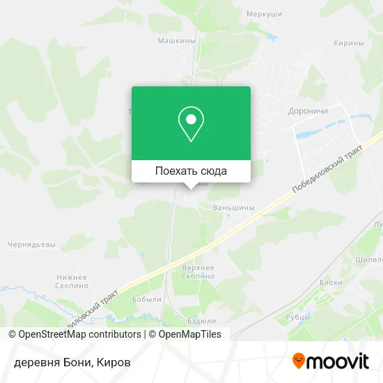 Карта деревня Бони