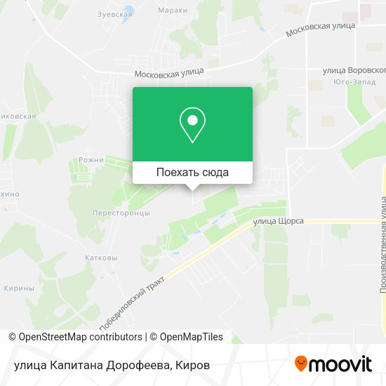 Карта улица Капитана Дорофеева