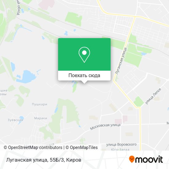 Карта Луганская улица, 55Б/3
