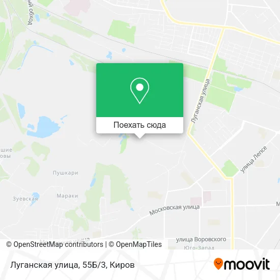 Карта Луганская улица, 55Б/3