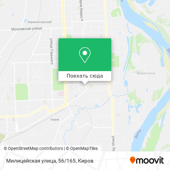 Карта Милицейская улица, 56/165