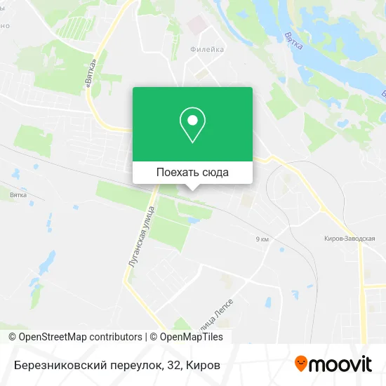 Карта Березниковский переулок, 32