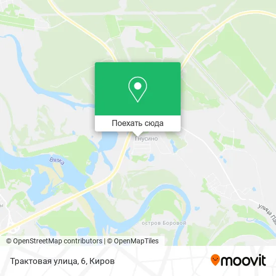 Карта Трактовая улица, 6