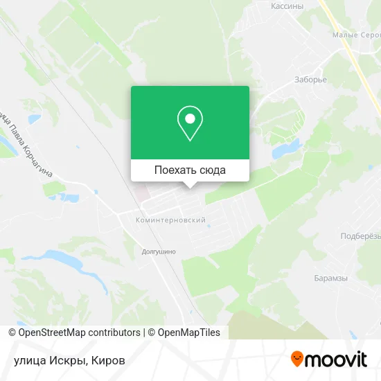Карта улица Искры