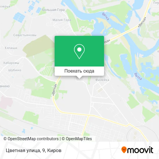 Карта Цветная улица, 9