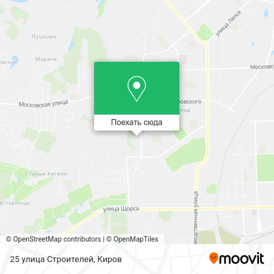 Карта 25 улица Строителей