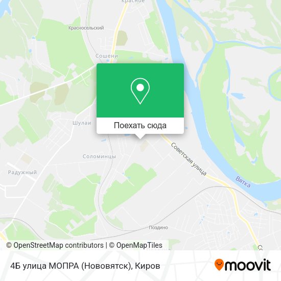 Карта 4Б улица МОПРА (Нововятск)