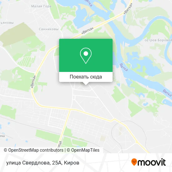 Карта улица Свердлова, 25А