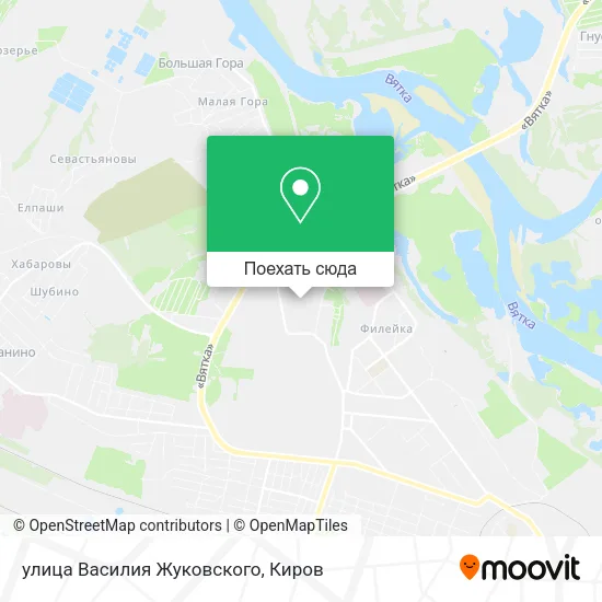 Карта улица Василия Жуковского