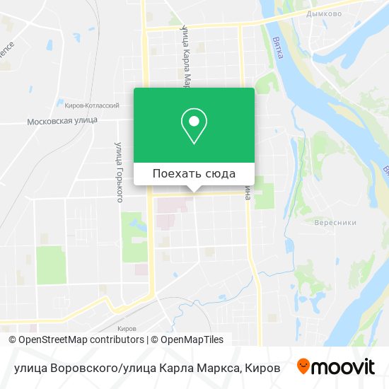 Карта улица Воровского / улица Карла Маркса