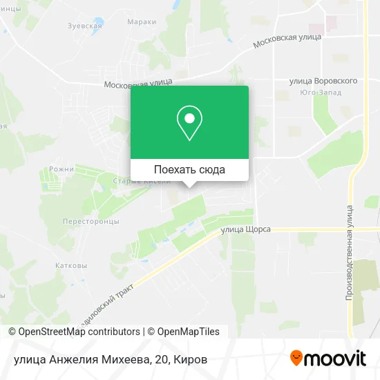 Карта улица Анжелия Михеева, 20