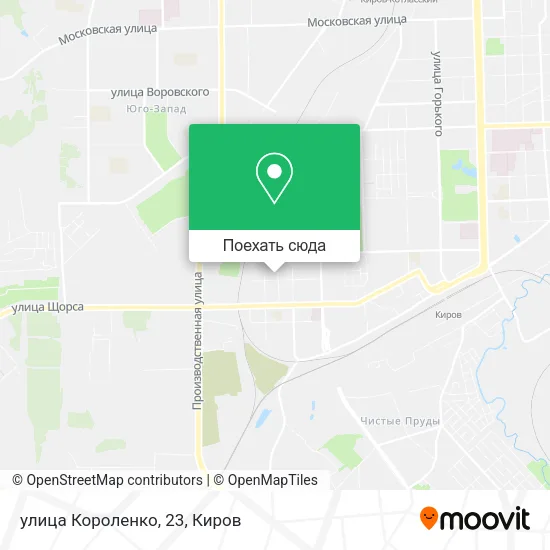 Карта улица Короленко, 23