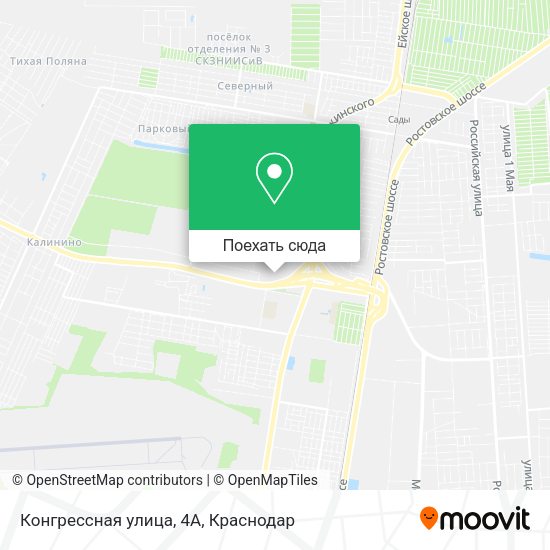 Карта Конгрессная улица, 4А