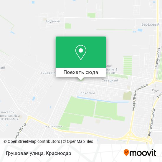 Карта Грушовая улица