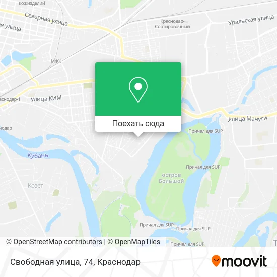 Карта Свободная улица, 74