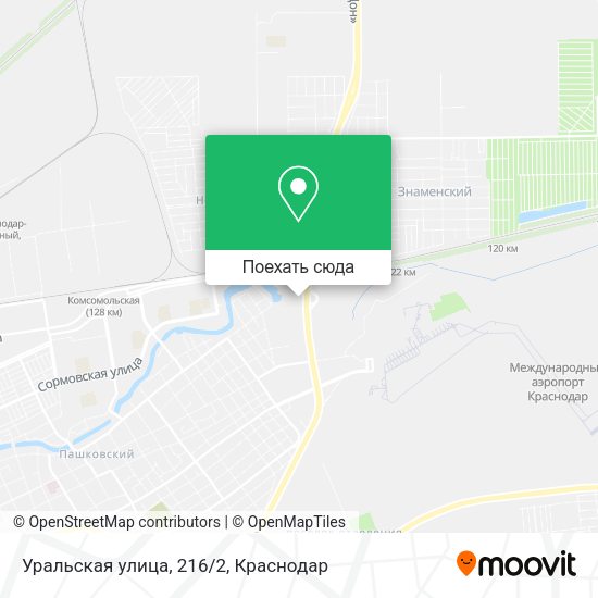 Карта Уральская улица, 216/2