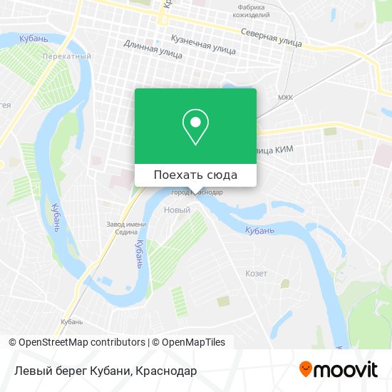 Карта Левый берег Кубани
