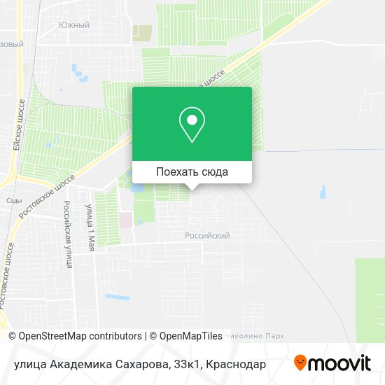 Карта улица Академика Сахарова, 33к1