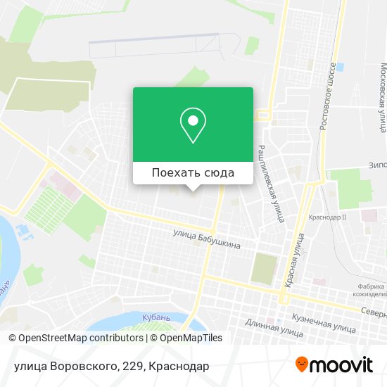 Карта улица Воровского, 229