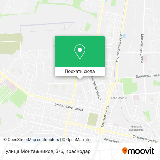 Карта улица Монтажников, 3/6