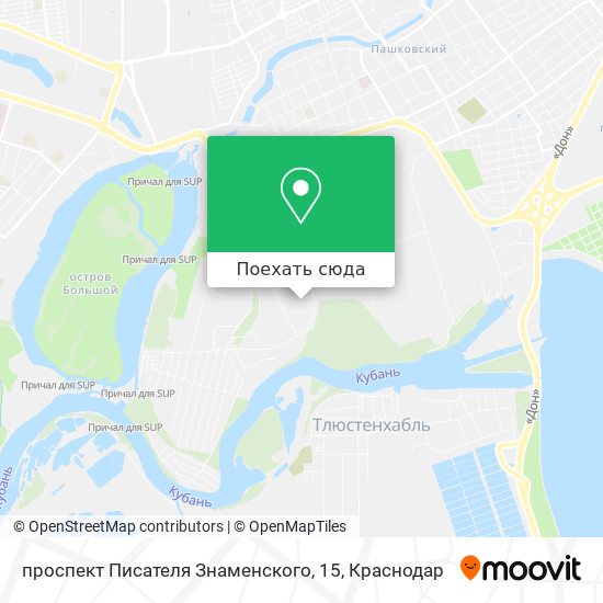 Карта проспект Писателя Знаменского, 15