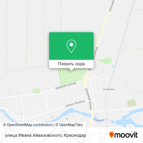 Карта улица Ивана Айвазовского