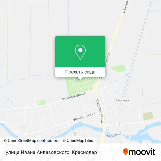 Карта улица Ивана Айвазовского