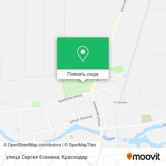 Карта улица Сергея Есенина