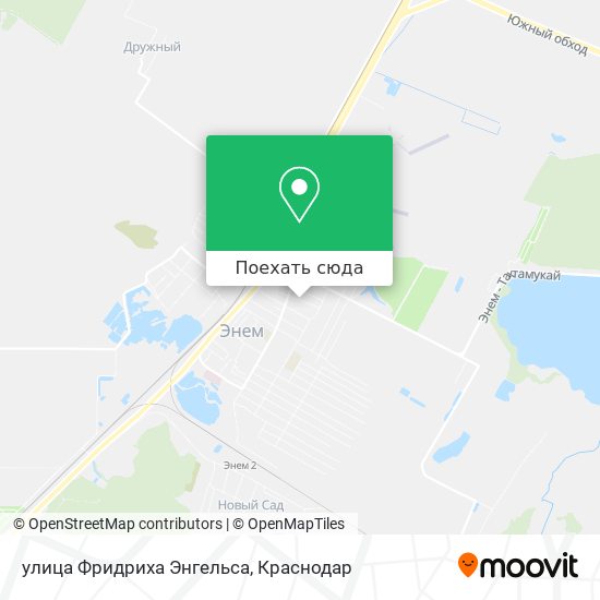 Карта улица Фридриха Энгельса