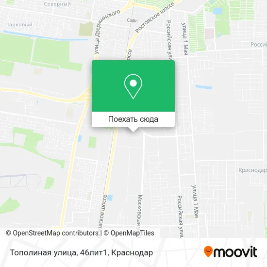 Карта Тополиная улица, 46лит1