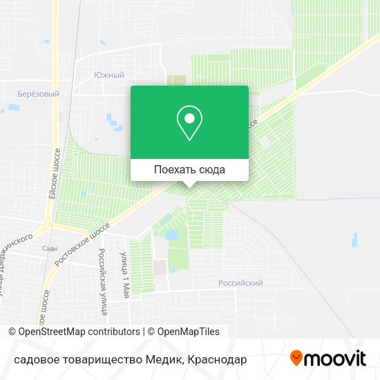 Карта садовое товарищество Медик
