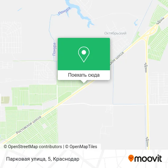 Карта Парковая улица, 5