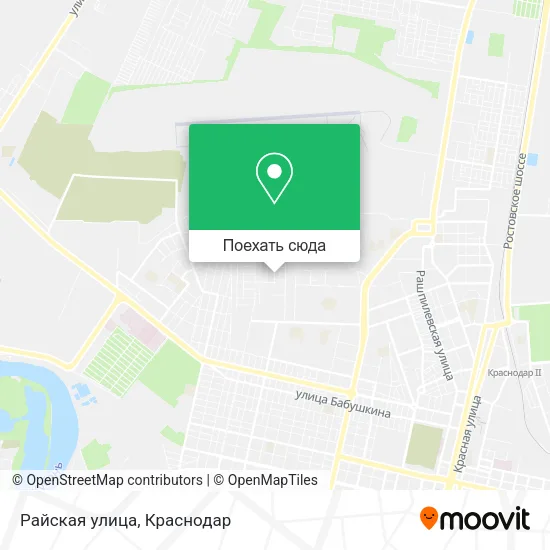 Карта Райская улица