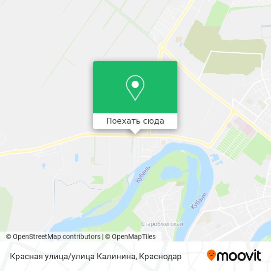 Карта Красная улица/улица Калинина