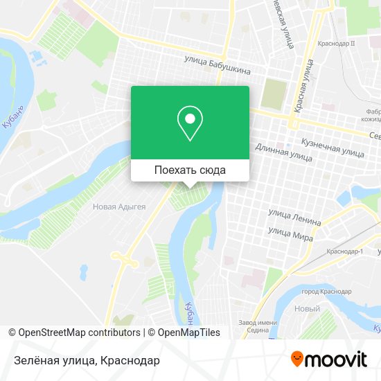 Карта Зелёная улица