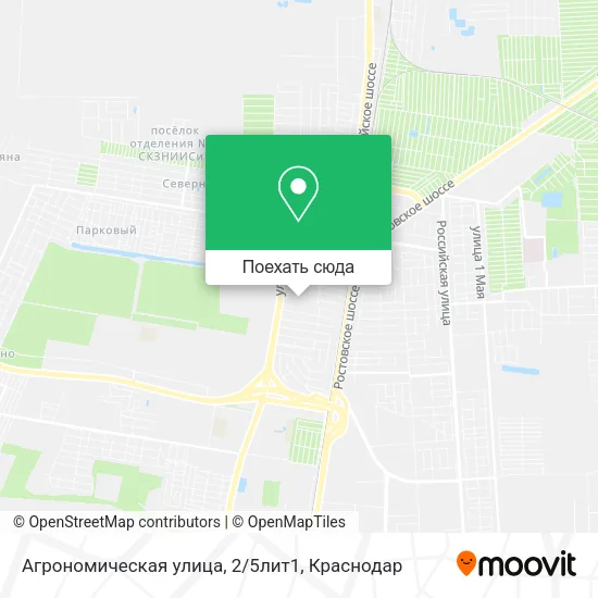 Карта Агрономическая улица, 2/5лит1