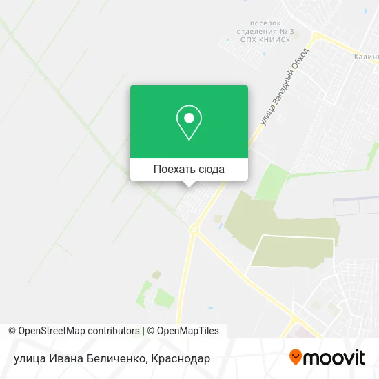 Карта улица Ивана Беличенко