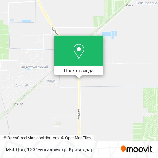 Карта М-4 Дон, 1331-й километр