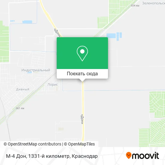 Карта М-4 Дон, 1331-й километр
