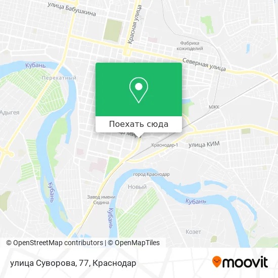 Карта улица Суворова, 77