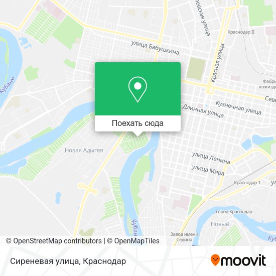 Карта Сиреневая улица