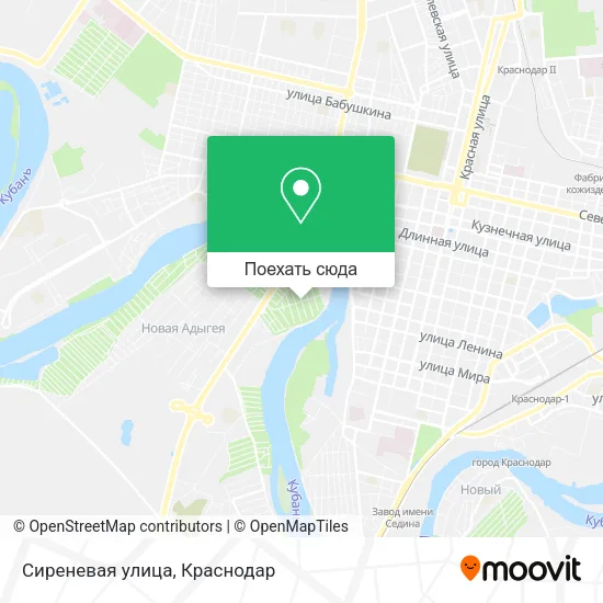 Карта Сиреневая улица